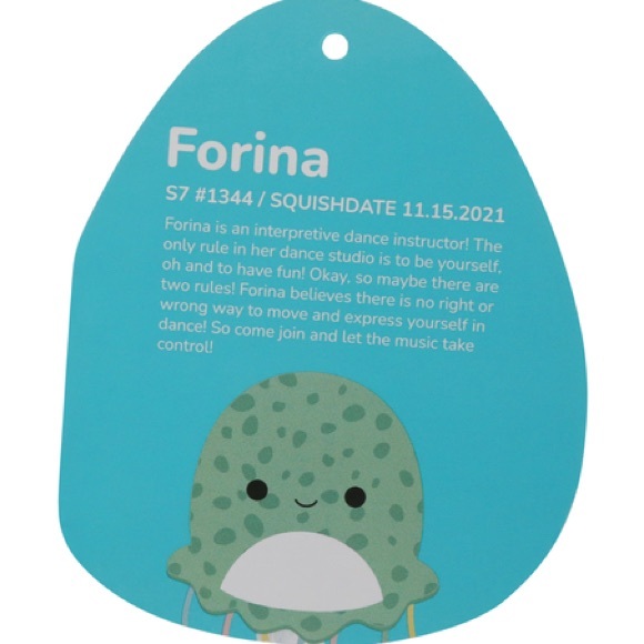 KELLYTOY SEA CREATURE SQUISHMALLOWS FORINA THE JELLYFISH - Picture 3 of 4